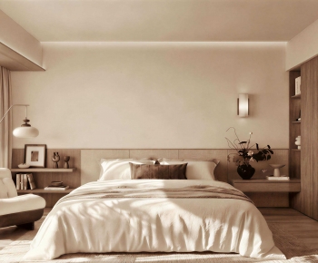 Wabi-sabi Style Bedroom-ID:722413068