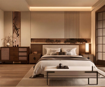 Japanese Style Bedroom-ID:374361992