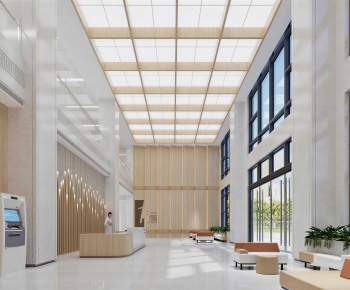Modern Hospital Hall-ID:820657014