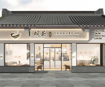 New Chinese Style Facade Element-ID:630038028
