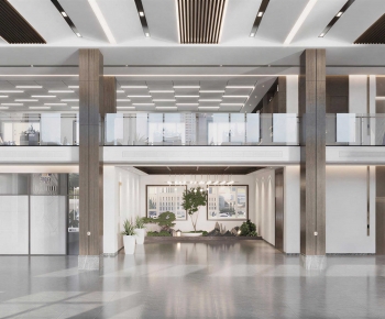 Modern Office Reception Desk-ID:220865015