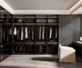 Modern Clothes Storage Area-ID:983493093