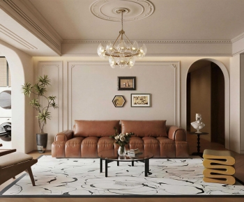 French Style A Living Room-ID:811927087