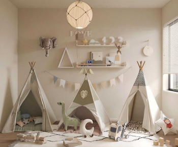 Modern Children's Room Activity Room-ID:163021096