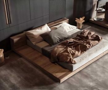 Modern Double Bed-ID:619671114