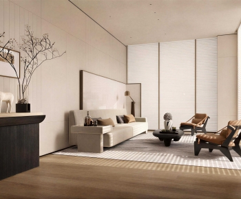 Wabi-sabi Style A Living Room-ID:200627099