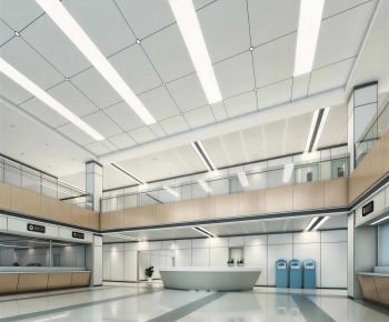 Modern Office Reception Desk-ID:736933953