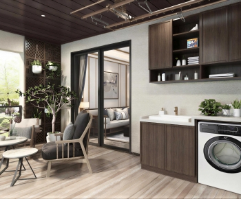 Nordic Style Balcony Laundry Room-ID:248250967
