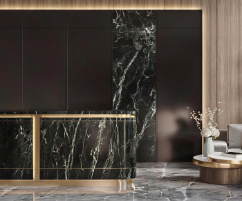Modern Reception Desk-ID:393057115