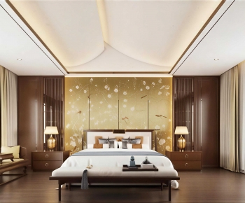 New Chinese Style Bedroom-ID:994458915