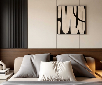 Modern Double Bed-ID:647295952