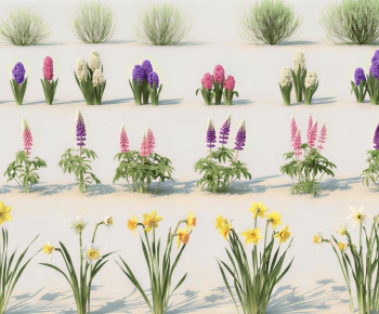 Modern Flowers And Grass-ID:833776001