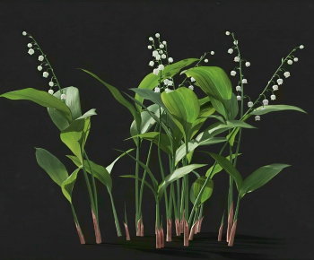 Modern Flowers And Grass-ID:621634964