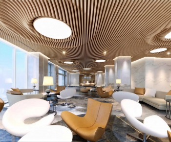 Modern Office Reception Desk-ID:731017111