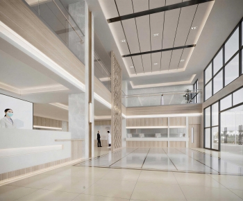 Modern Hospital Hall-ID:953402048