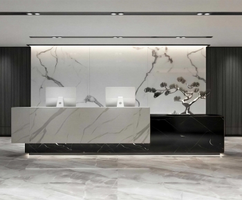 Modern Office Reception Desk-ID:433893924