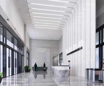 Modern Office Reception Desk-ID:689553026