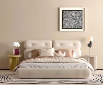 Modern Double Bed-ID:810328019