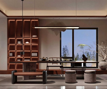 New Chinese Style Tea House-ID:605273963
