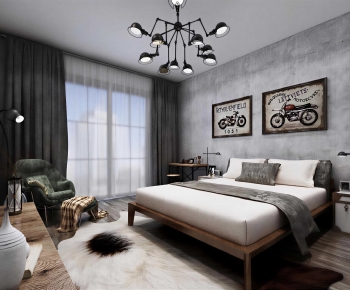Industrial Style Bedroom-ID:191473014