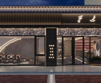 New Chinese Style Facade Element-ID:441031931