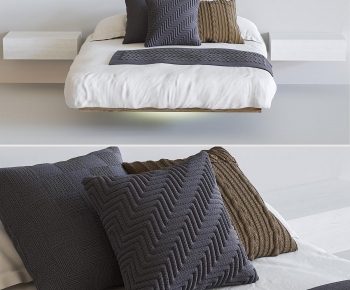 Modern Double Bed-ID:811939258