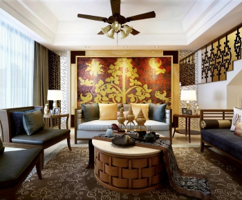 Southeast Asian Style A Living Room-ID:699223041