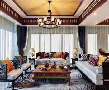 Southeast Asian Style A Living Room-ID:105979484