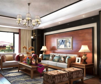Southeast Asian Style A Living Room-ID:240046986