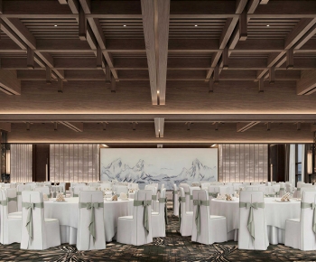 New Chinese Style Banquet Hall-ID:650084029
