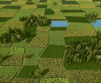 Modern Architectural Bird's-eye View Planning-ID:744623907