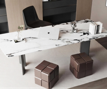 Modern Computer Desk And Chair-ID:620288887