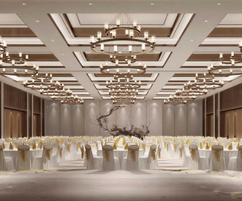 New Chinese Style Banquet Hall-ID:554230939