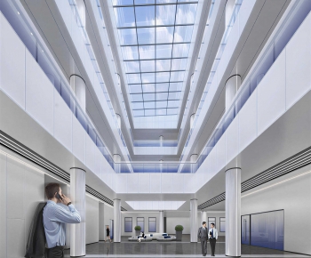 Modern Office Reception Desk-ID:486954933