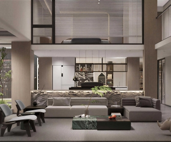 Modern A Living Room-ID:727751974