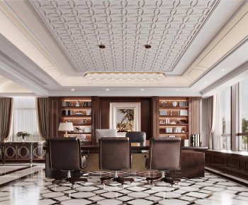 New Classical Style Manager's Office-ID:443192011