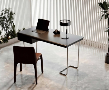 Modern Computer Desk And Chair-ID:654952055