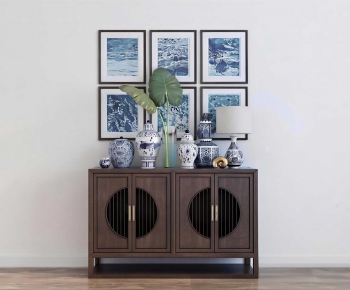 New Chinese Style Side Cabinet-ID:159579044