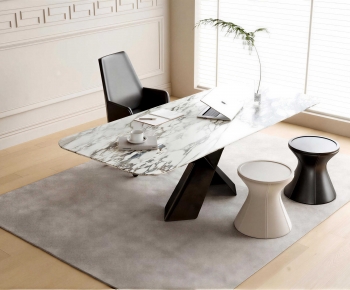Modern Office Desk And Chair-ID:761759042