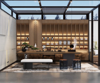 New Chinese Style Tea House-ID:294375908