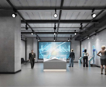 Modern Exhibition Hall-ID:813899041