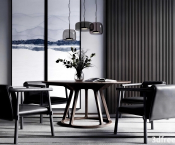 Modern Dining Table And Chairs-ID:208744052