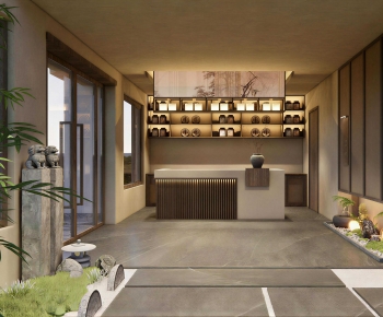 Wabi-sabi Style Teahouse Tea House-ID:384481048