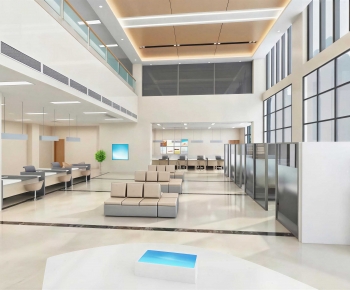 Modern Office Reception Desk-ID:712279085