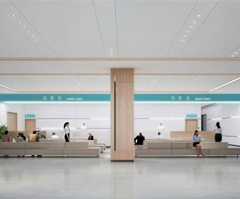 Modern Hospital Hall-ID:550206905