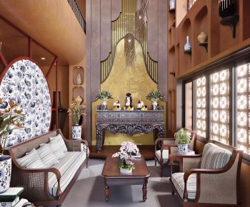 Southeast Asian Style A Living Room-ID:136466034