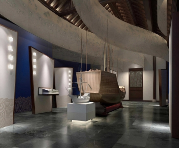 New Chinese Style Exhibition Hall-ID:917787082