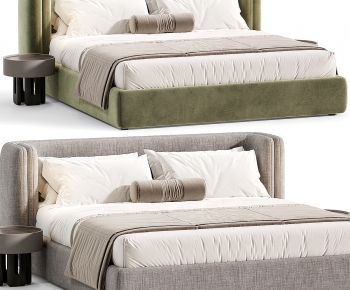 Modern Double Bed-ID:657432082