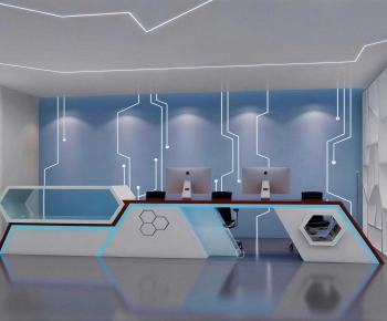 Modern Office Reception Desk-ID:424876939