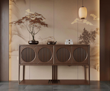 New Chinese Style Side Cabinet-ID:671175965
